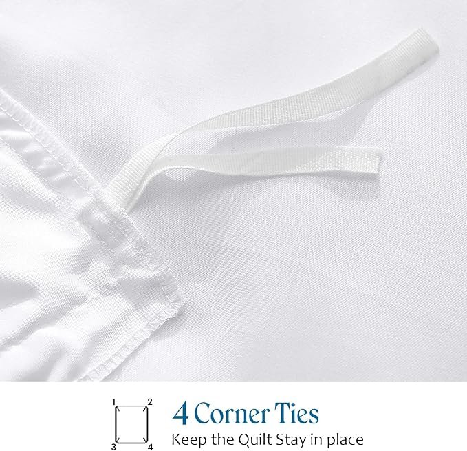 4 corner ties in the duvet cover