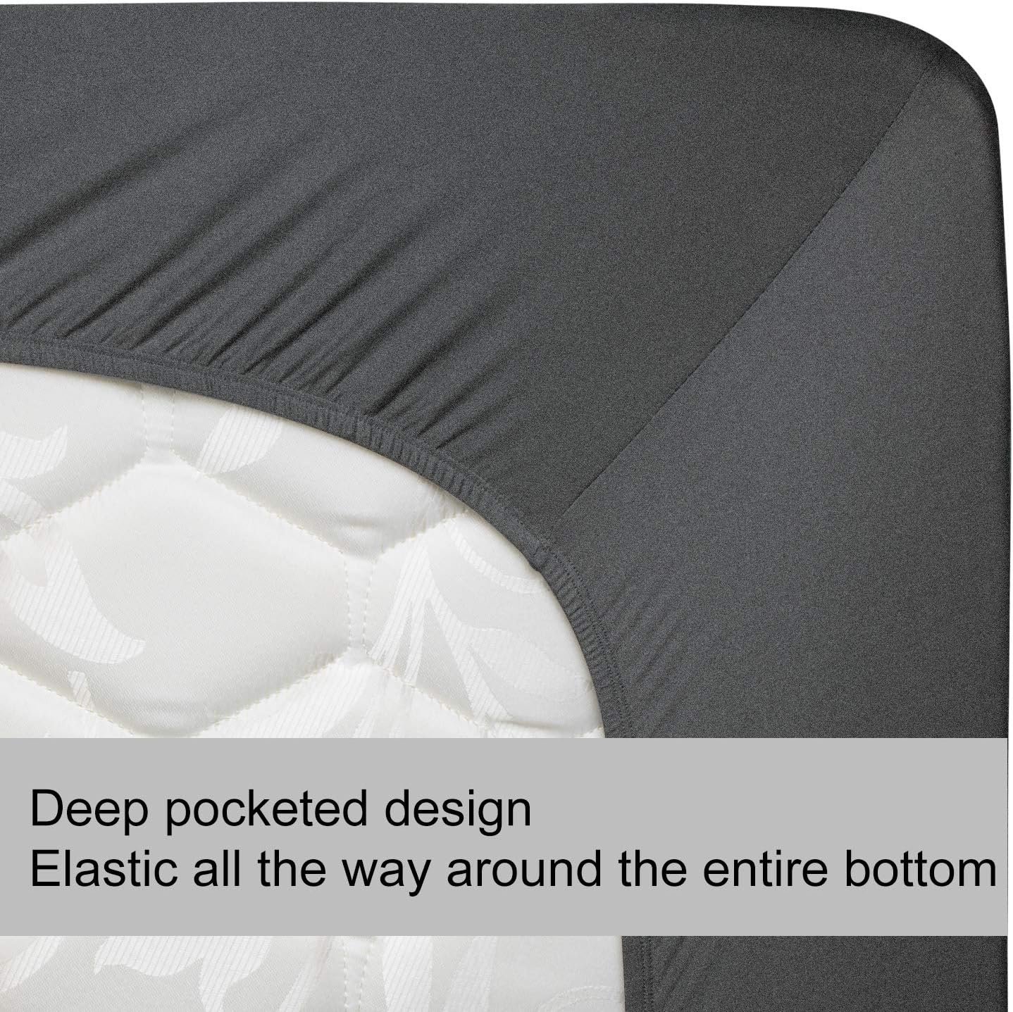Stretch Knit Mattress Protector with strong elastic 