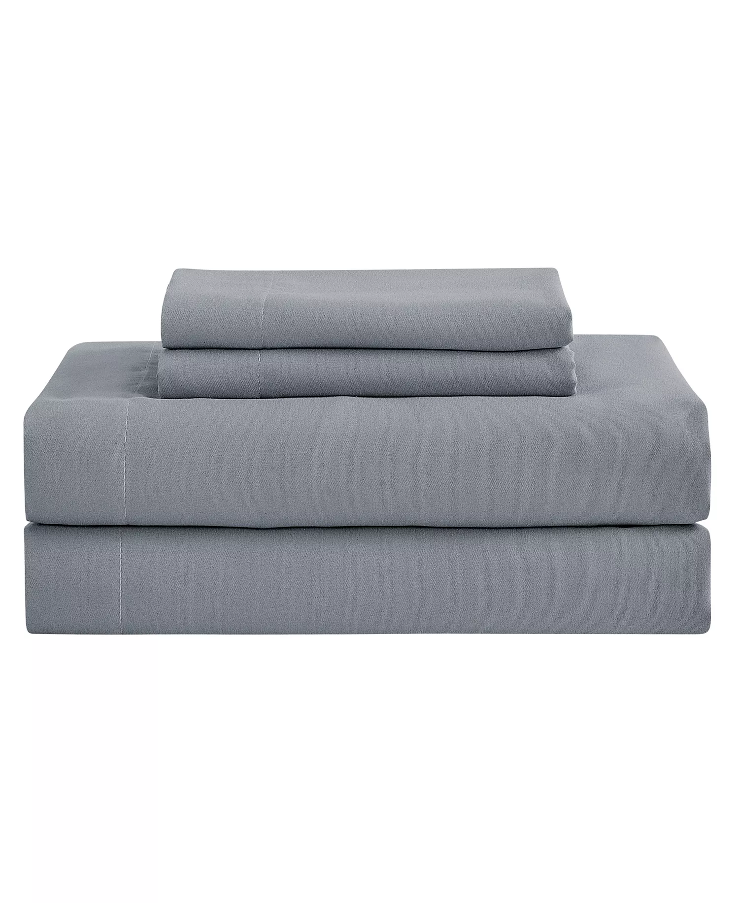 solid color microfiber 4-piece sheet set