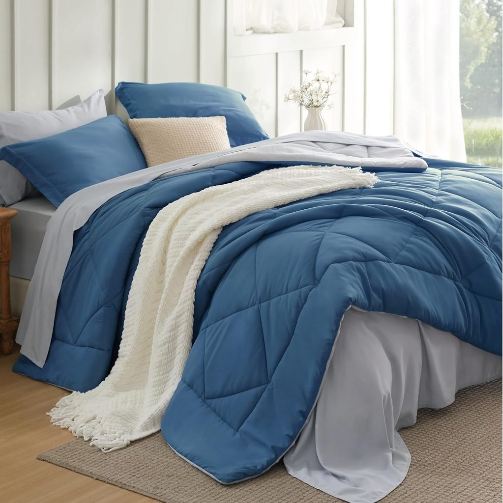 7pcs comforter set bed in a bag
