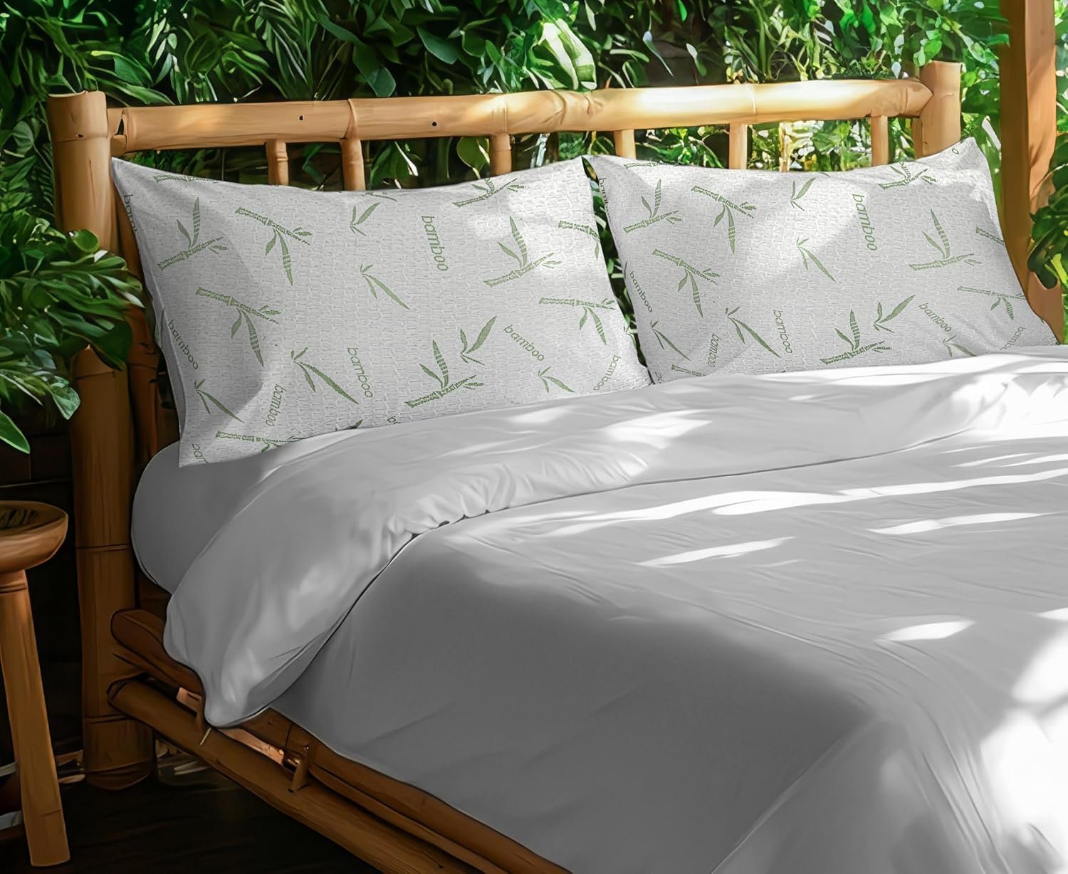 shredded memory foam pillow with bamboo shell