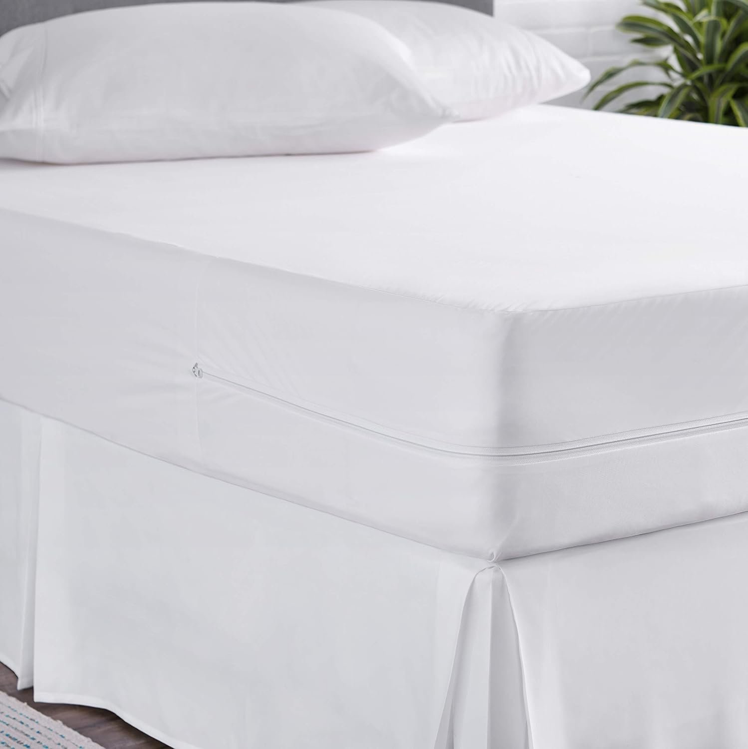 waterproof zippered mattress protector