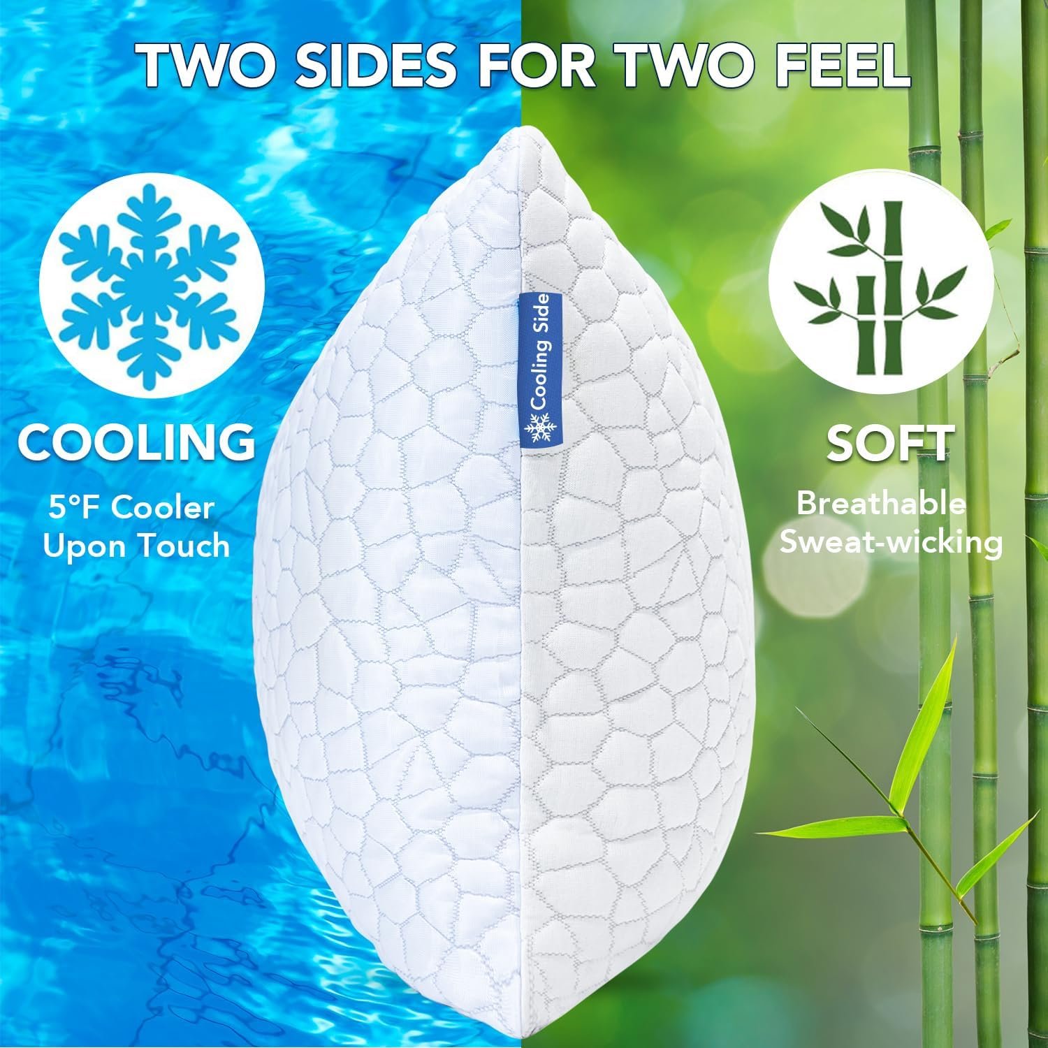 Two feel Shredded Memory Foam Pillow 