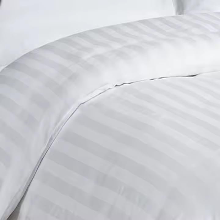 stripes jacquard sateen duvet cover set