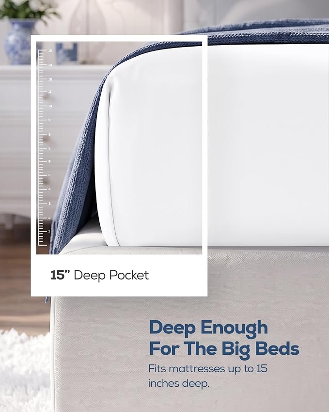 deep pocket Prewashed Hotel Cotton Mattress Cover