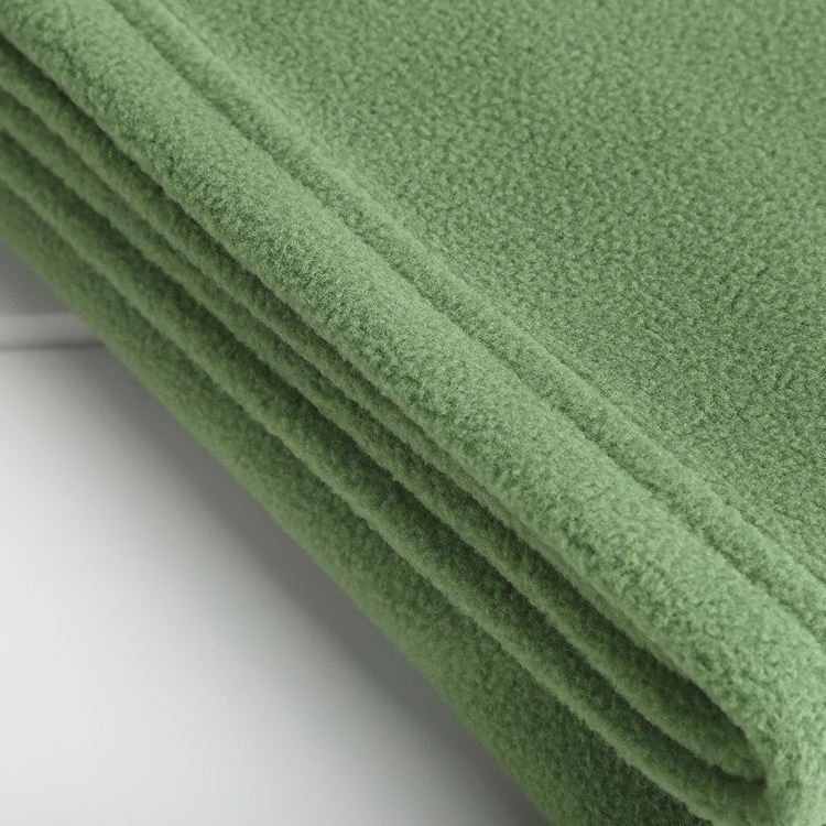 Polar Fleece Travel Blanket with hemmed edge
