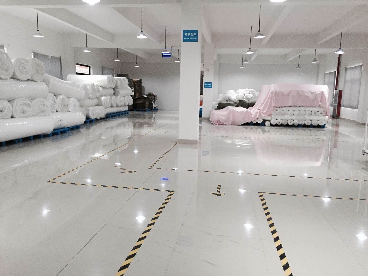 different kinds of fabrics we purchased in our warehouse