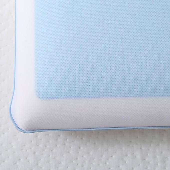 Cooling Gel Memory Foam Pillow with piping edge