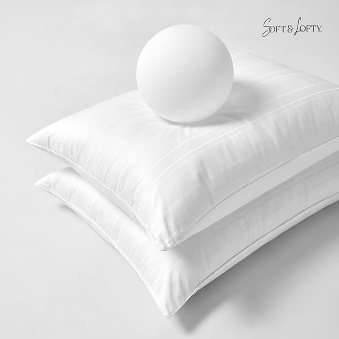 soft goose feather and down pillow