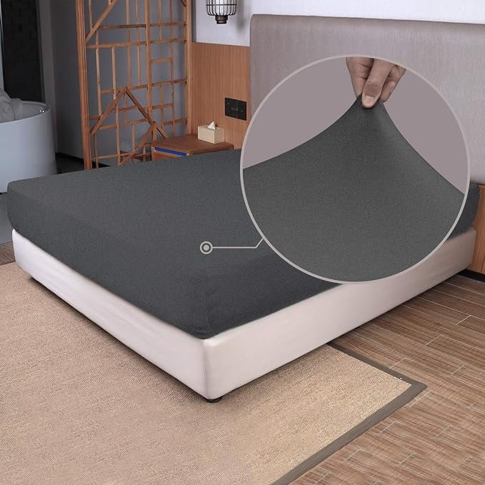 solid color Stretch Knit Mattress Protector