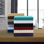 various colors for stripe embossed 6-piece sheet set