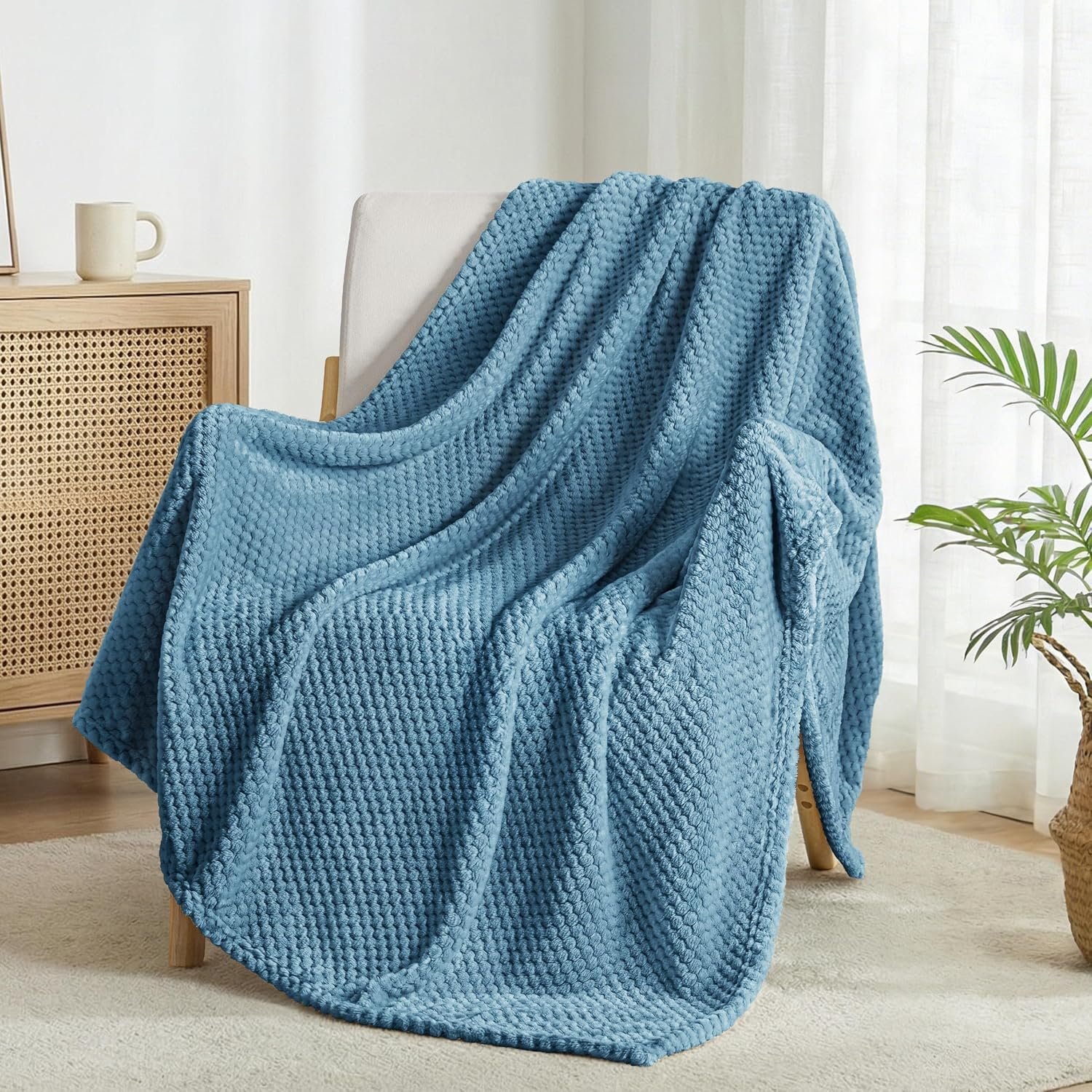 waffle throw blanket