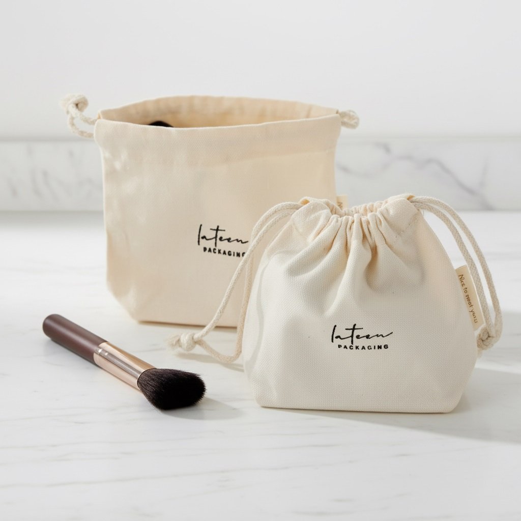 Cotton canvas Promotional Drawstring Bag