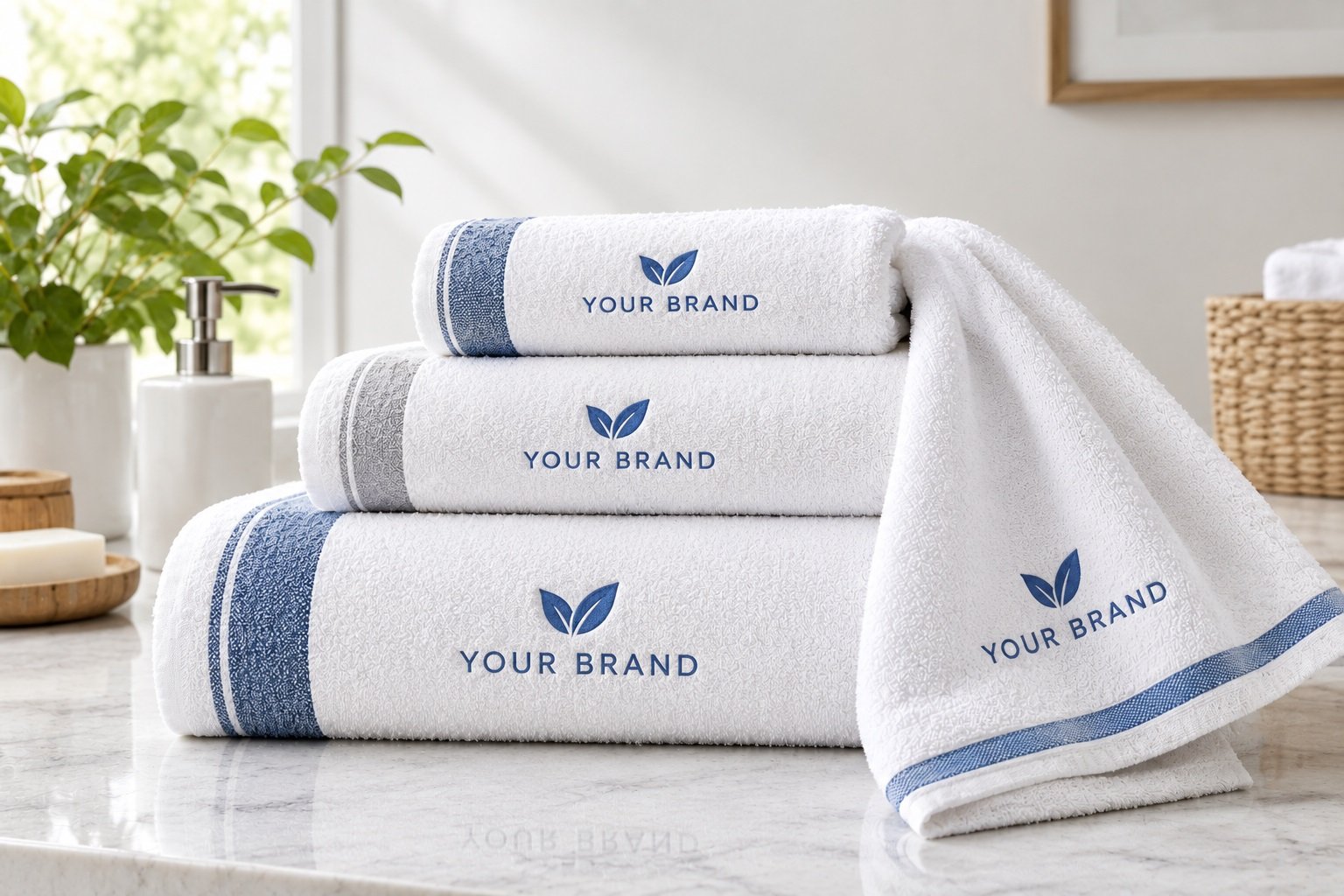 printed cotton tea towel from promotional textile manufacturer