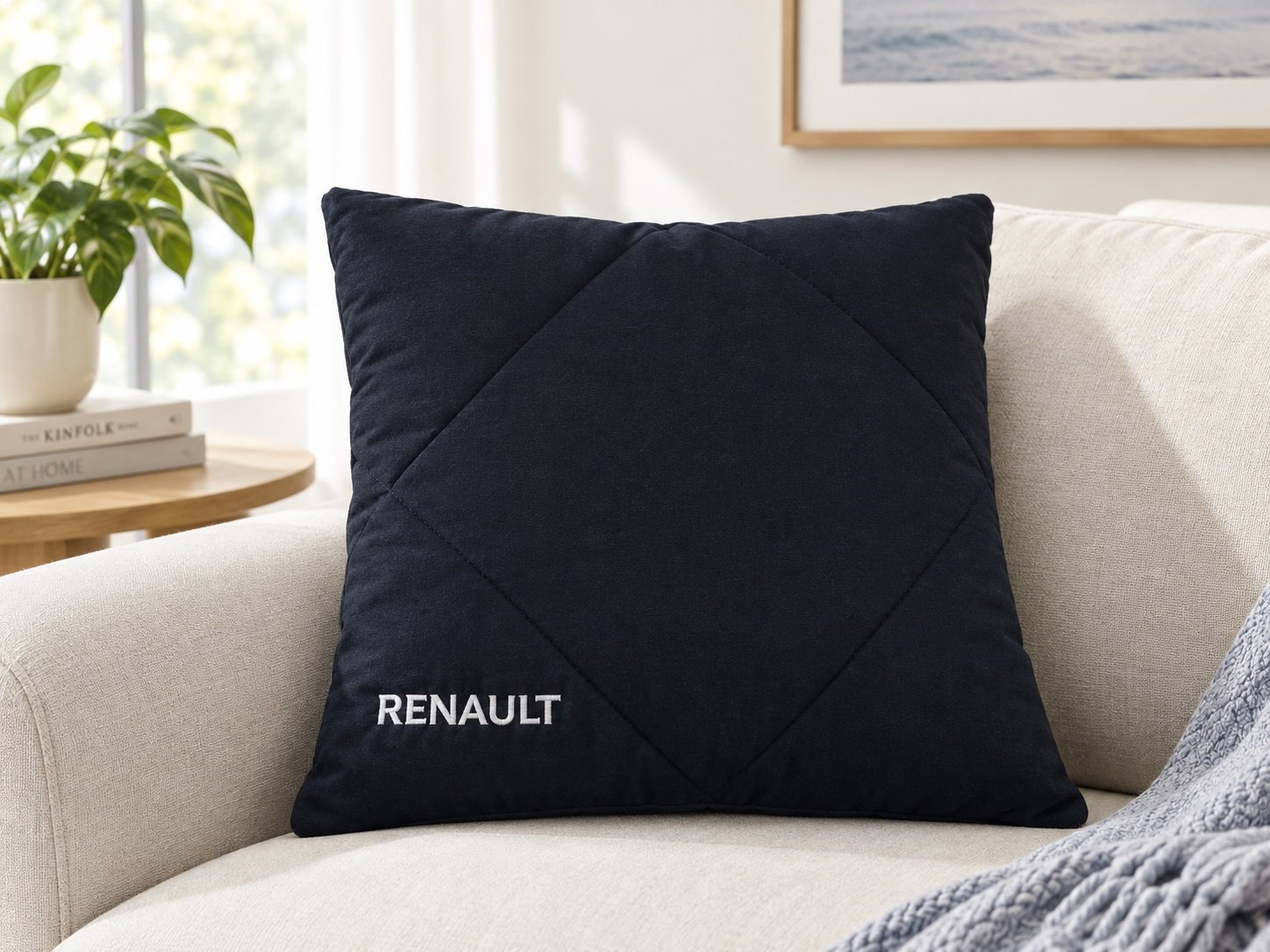 embroidery promotional cushion blanket