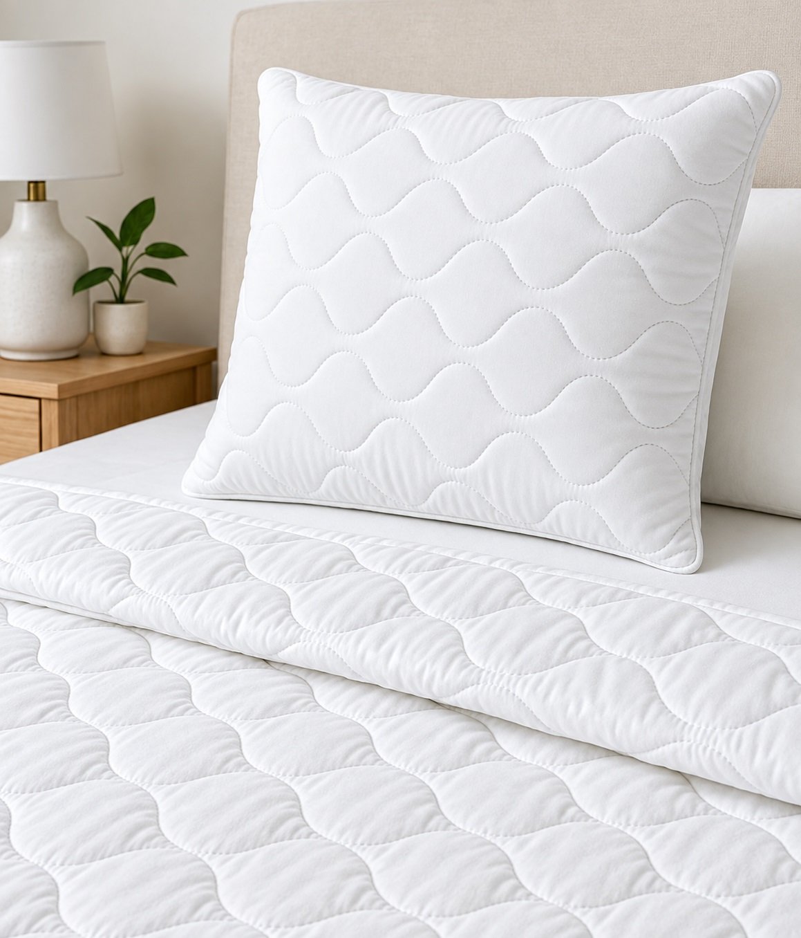 European quilted pillow 