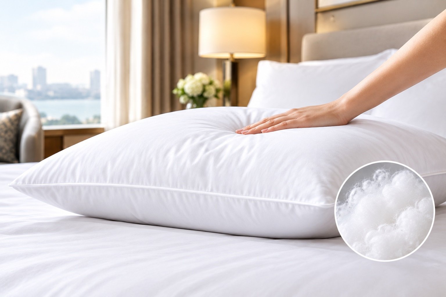 microfiber filled pillow