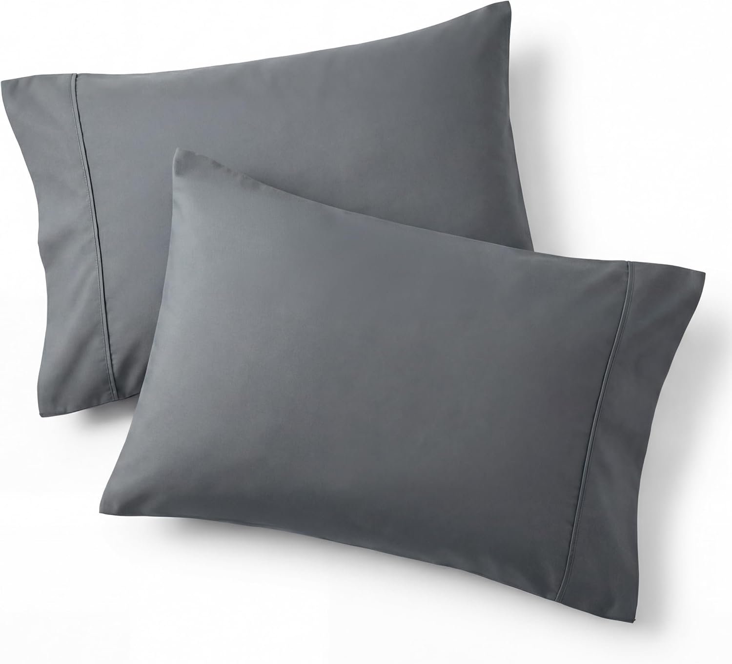pillowcase set made by solid color microfiber fabric