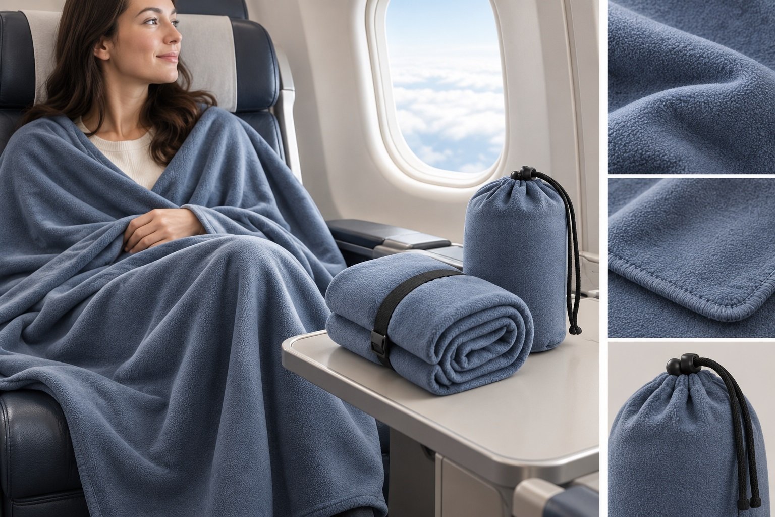 Polar Fleece Travel Blanket