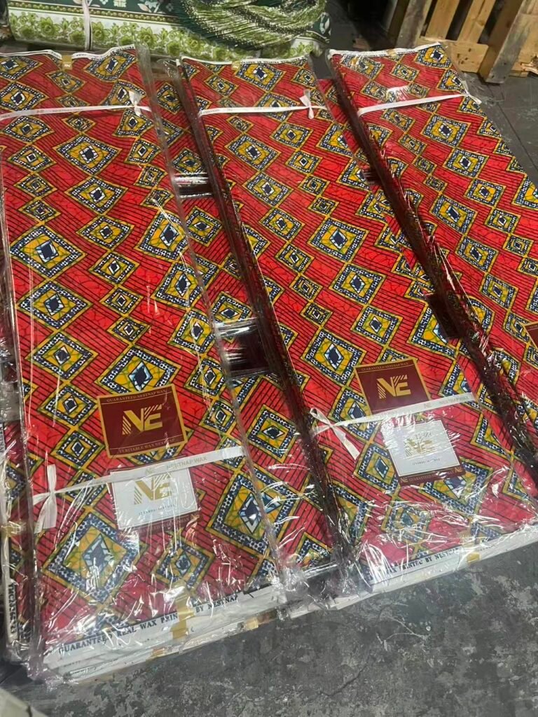 polyester African wax printed fabric