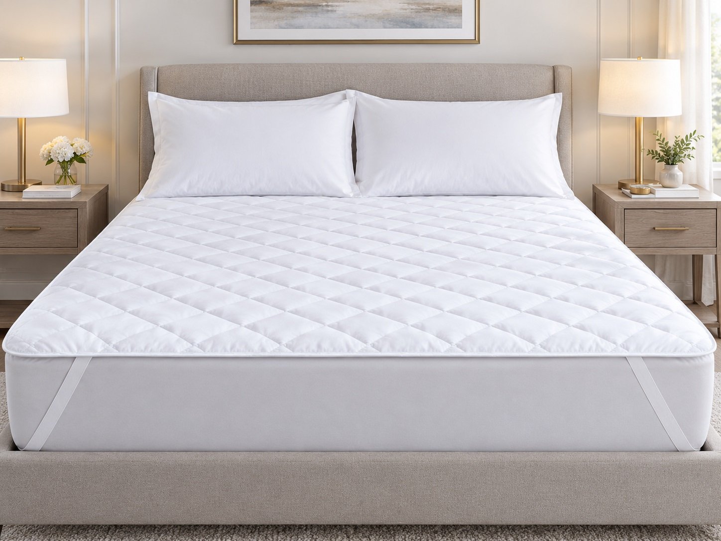 quilted cotton mattress pad